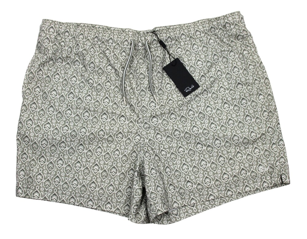 Rails La Brea Bermuda Shorts Mens 2XL Beige Spandex Batik Print Elastic Waist